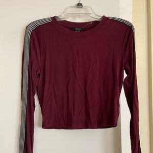 EUC Forever 21 Cropped Maroon Top Size M